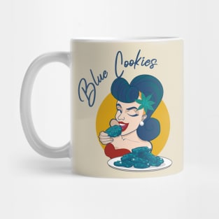 Blue Cookies (Madame Red) Mug